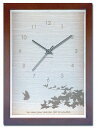 時計 DECLOCK インテリアクロック Butterfly-BR/掛け時計 置き時計 ウォールクロック インテリア 壁掛け 時刻 ギフト プレゼント 新築祝い おしゃれ 飾る かわいい アート Sサイズ