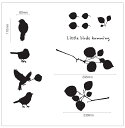 最大100%ポイントバック!限定抽選 ウォールステッカー Little Birds Black/インテリア 壁掛け 額入り 額装込 風景画 油絵 ポスター アー...