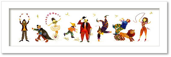 【スーパーSALE10%OFF】アートフレーム ゆうパケット Atelier Flower Horizon サーカス/インテリア 額入り 額装込 風景画 油絵 ...