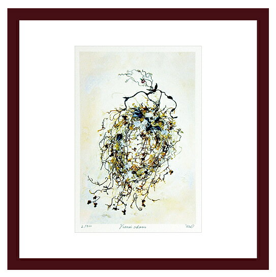 【スーパーSALE10%OFF】アートフレーム Atelier Flower Horizon ジグレー版画 Kaze ni odoru/インテリア 額入り 額装...