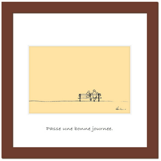 【スーパーSALE10%OFF】アートフレーム ゆうパケット ベンチ/インテリア 額入り 額装込 風景画 油絵 ポスター アート アートパネル リビング 玄関 ...