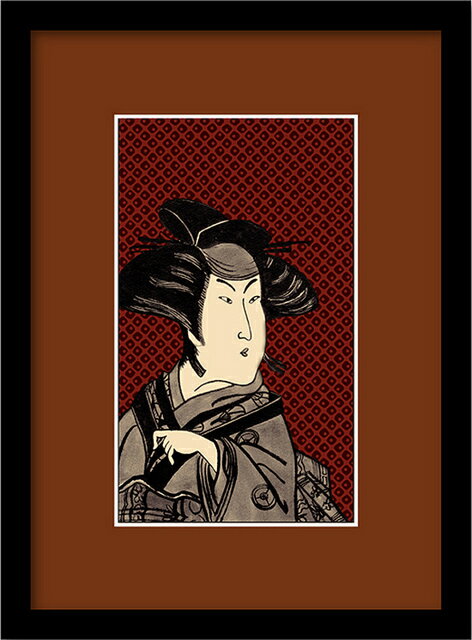 【スーパーSALE10%OFF】アートフレーム ゆうパケット 和額装 KABUKI-A4 2003 /インテリア 額入り 額装込 風景画 油絵 ポスター アート...