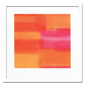 絵画・抽象画 Stahli Susanne Untitled orange 2004(アンタイトルド オレンジ2004)/インテリア 飾る 額入り 額装込 油絵 ポスター アート 印象派 直筆 ビーチ アートパネル リビング 玄関 プレゼント フック 民家 花 アートフレーム 飾る 4Lサイズ おしゃれ 壁掛け 絵