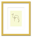 最大100%ポイントバック!限定抽選 名画・抽象画 Pablo Picasso パブロ ピカソ Le chameau(ルシャモー)/インテリア 額入り 額装込 ...