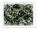 絵画 抽象画 Jackson Pollock ジャクソン ポロック Number 33(ナンバー33)/インテリア 額入り 額装込 風景画 油絵 ポスター アート アートパネル リビング 玄関 プレゼント モダン アートフレーム 飾る 5Lサイズ おしゃれ 壁掛け 絵