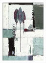 最大100%ポイントバック!限定抽選 絵画・抽象画 JONAS HORST VISION III(ビジョン3)/インテリア 額入り 額装込 風景画 油絵 ポスタ...