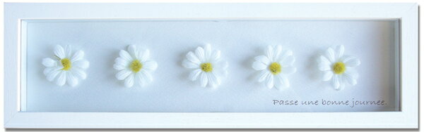 【スーパーSALE10%OFF】アートフレーム ゆうパケット デイジー/ホワイト/インテリア 額入り 額装込 風景画 油絵 ポスター アート アートパネル リビ...