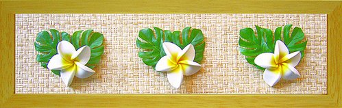 【スーパーSALE10%OFF】アートフレーム ゆうパケット プルメリアイエロー/NA/インテリア 額入り 額装込 風景画 油絵 ポスター アート アートパネル...