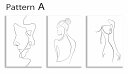 最大100%ポイントバック!限定抽選 キャンバスパネル ラインアート Line Art Series- ラインアート 3枚セット 3Lサイズ シンプル インテリ...