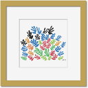 最大100%ポイントバック!限定抽選 名画 シンプルアート アンリ・マティス 署名入り La Gerbe 花束 ナチュラルフレーム ゆうパケット Sサイズ 額入...