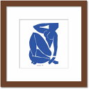 最大100%ポイントバック!限定抽選 名画 シンプルアート アンリ・マティス 署名入り Nu bleu III Blue Nude3 ブルーヌード3 ブラウンフ...