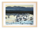 【スーパーSALE50%OFF】アートフォト 絵画 壁掛け 白鳥の風景1/加賀市/インテリア 壁掛け 額入り 額装込 風景画 油絵 ポスター アート アートパネ...