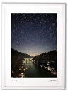 最大100%ポイントバック!限定抽選 アートフォト 絵画 壁掛け 手取峡谷と北極星/白山市/インテリア 壁掛け 額入り 額装込 風景画 油絵 ポスター アート ...