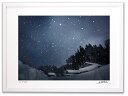 最大100%ポイントバック!限定抽選 アートフォト 絵画 壁掛け 雪降る夜/白山市/インテリア 壁掛け 額入り 額装込 風景画 油絵 ポスター アート アートパ...