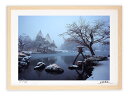 最大100%ポイントバック!限定抽選 アートフォト 絵画 壁掛け 兼六園・雪降り3/金沢市/インテリア 壁掛け 額入り 額装込 風景画 油絵 ポスター アート ...