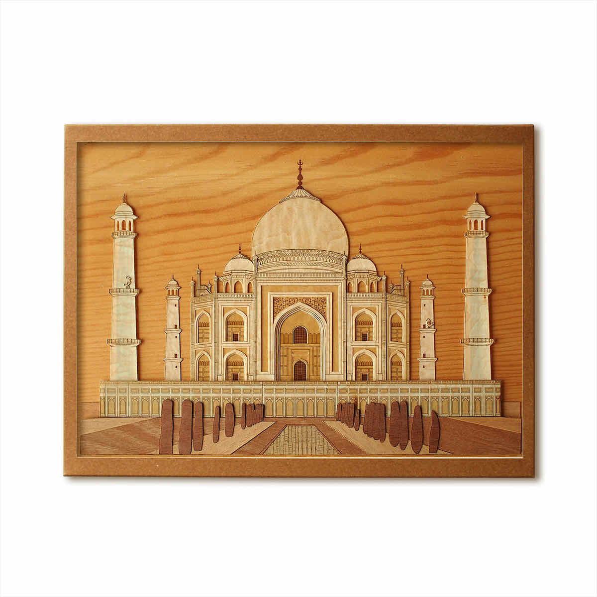 【スーパーSALE10%OFF】本格木工細工 木はり絵手作りキット「タージマハル」 ハードレベル/額なし インテリア 子供部屋 プレゼント アート ギフト 絵画...