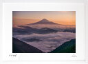 最大100%ポイントバック!限定抽選 版画 絵画 V字谷雲海 富士山 インテリア 額入り 額装込 風景画 油絵 ポスター アート アートパネル リビング 玄関 ...