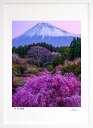 最大100%ポイントバック!限定抽選 版画 絵画 春の朝 インテリア 額入り 富士山 額装込 風景画 油絵 ポスター アート アートパネル リビング 玄関 プレ...