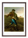 最大100%ポイントバック!限定抽選 版画 絵画 名画 種をまく人(1850) ジャン=フランソワ・ミレー インテリア 壁掛け 額入り アート アートパネル モ...