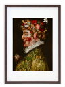 最大100%ポイントバック!限定抽選 版画 絵画 名画 春(1563) ジュゼッペ・アルチンボルド インテリア 壁掛け 額入り アート アートパネル モダン ア...