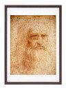 最大100%ポイントバック!限定抽選 版画 絵画 名画 自画像(1510-1513頃) レオナルド・ダ・ヴィンチ インテリア 壁掛け 額入り アート アートパネ...