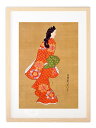 版画 絵画 名画 日本画 見返り美人図 菱川師宣 インテリア 壁掛け 額入り アート アートパネル モダン アートフレーム おしゃれ