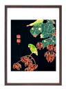 最大100%ポイントバック!限定抽選 版画 絵画 名画 日本画 青桐に砂糖鳥図 (あおぎりにさとうちょうず) 伊藤若冲 インテリア 壁掛け 額入り アート アー...