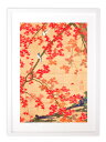 最大100%ポイントバック!限定抽選 版画 絵画 名画 日本画 紅葉小禽図 (こうようしょうきんず) 伊藤若冲 インテリア 壁掛け 額入り アート アートパネル...