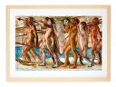 最大100%ポイントバック!限定抽選 版画 絵画 名画 日本画 海の幸 青木繁 インテリア 壁掛け 額入り アート アートパネル モダン アートフレーム おしゃ...