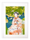 最大100%ポイントバック!限定抽選 版画 絵画 名画 日本画 舞妓林泉 (ぶぎりんせん) 土田麦僊 インテリア 壁掛け 額入り アート アートパネル モダン ...