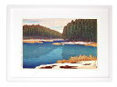最大100%ポイントバック!限定抽選 川瀬巴水 名画 版画 絵画 日本画 <東京十二題>井のかしらの残雪 インテリア 壁掛け 額入り アート アートパネル モダ...