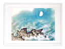 版画 絵画 名画 日本画 海潮四題・夏 横山大観 インテリア 壁掛け 額入り アート アートパネル モダン アートフレーム おしゃれ