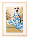 最大100%ポイントバック!限定抽選 版画 絵画 名画 日本画 雁わたる頃 (かりわたるころ) 高畠華宵 インテリア 壁掛け 額入り アート アートパネル モダ...