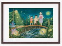 絵画 蛍/インテリア 壁掛け 額入り 額装込 風景画 油絵 ポスター アート アートパネル リビング 玄関 プレゼント モダン アートフレーム おしゃれ 飾る