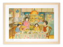 最大100%ポイントバック!限定抽選 絵画 夕ごはん/インテリア 壁掛け 額入り 額装込 風景画 油絵 ポスター アート アートパネル リビング 玄関 プレゼン...
