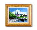 油絵 絵画 ルツェルン/インテリア 額入り 額装込 風景画 油絵 ポスター アート アートパネル リビング 玄関 プレゼント モダン アートフレーム 飾る LL...