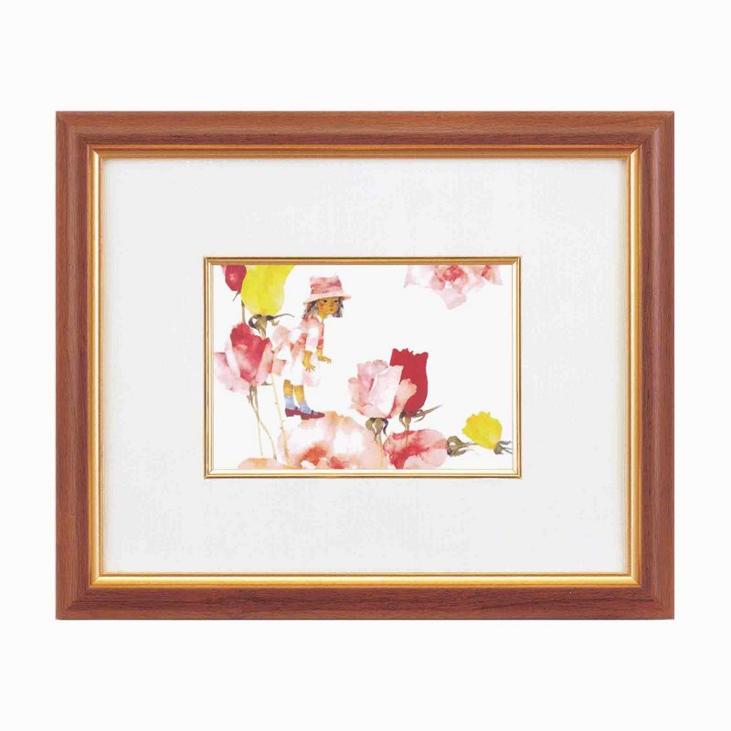 【スーパーSALE10%OFF】アートフレーム いわさきちひろインチ額ヨコ/インテリア 額入り 額装込 風景画 油絵 ポスター アート アートパネル リビング ...