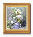 最大100%ポイントバック!限定抽選 絵画 ルノワール名画額F10号 「花瓶の花」/インテリア 額入り 額装込 風景画 油絵 ポスター アート アートパネル リ...