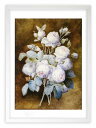 最大100%ポイントバック!限定抽選 版画 絵画 バラのブーケ ルドゥーテ ボタニカル 薔薇 バラ インテリア 額入り 額装込 風景画 油絵 ポスター アート ...