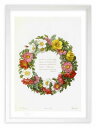 最大100%ポイントバック!限定抽選 版画 絵画 フラワーリース ルドゥーテ ボタニカル 薔薇 バラ インテリア 額入り 額装込 風景画 油絵 ポスター アート...