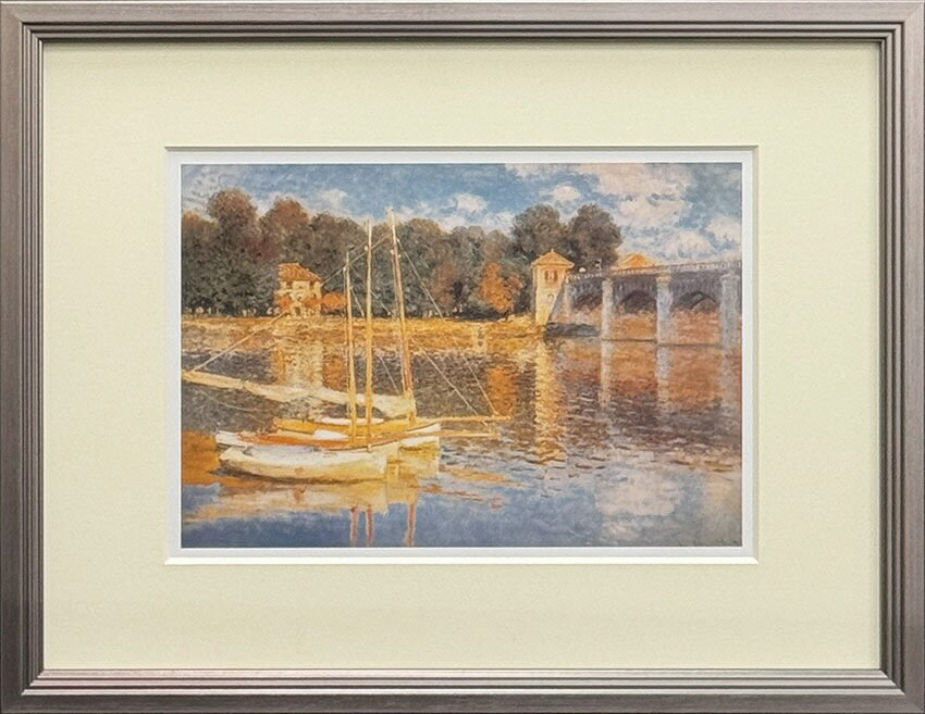 名画 モネ アルジャントゥイユの橋 S(SV) モネ ClaudeMonet 印象派 名画 睡蓮 風景画 インテリア クラシック フランス ギフト エレガント