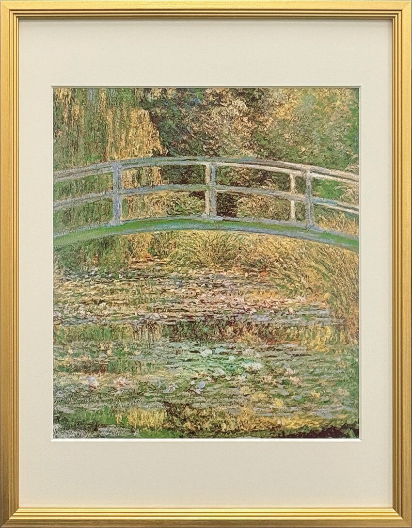 樂天商城 - 名画 モネ 睡蓮の池 L(GD) モネ ClaudeMonet 印象派 名画 睡蓮 風景画 インテリア クラシック フランス ギフト エレガント