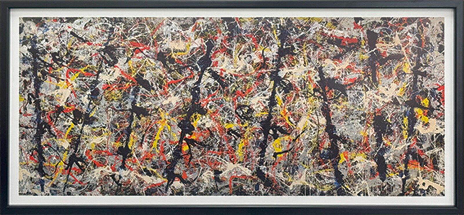 名画 抽象画 ジャクソン ポロック 青いポール 1952年 ジャクソンポロック JacksonPollock ポロック 抽象画 モダンアート 現代アート アクションペインティング インテリア おしゃれ アメリカ ニューヨーク オフィス ホテル 名画 複製画 アートポスター 美術館