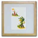 色鉛筆画・版画 ゆうパケット Hello Tokyo SHOji/インテリア 額入り 額装込 風景画 油絵 ポスター アート アートパネル リビング 玄関 プレ...