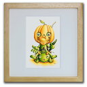 最大100%ポイントバック!限定抽選 色鉛筆画・版画 ゆうパケット ハロウィィ〜ン SHOji/インテリア 額入り 額装込 風景画 油絵 ポスター アート アー...