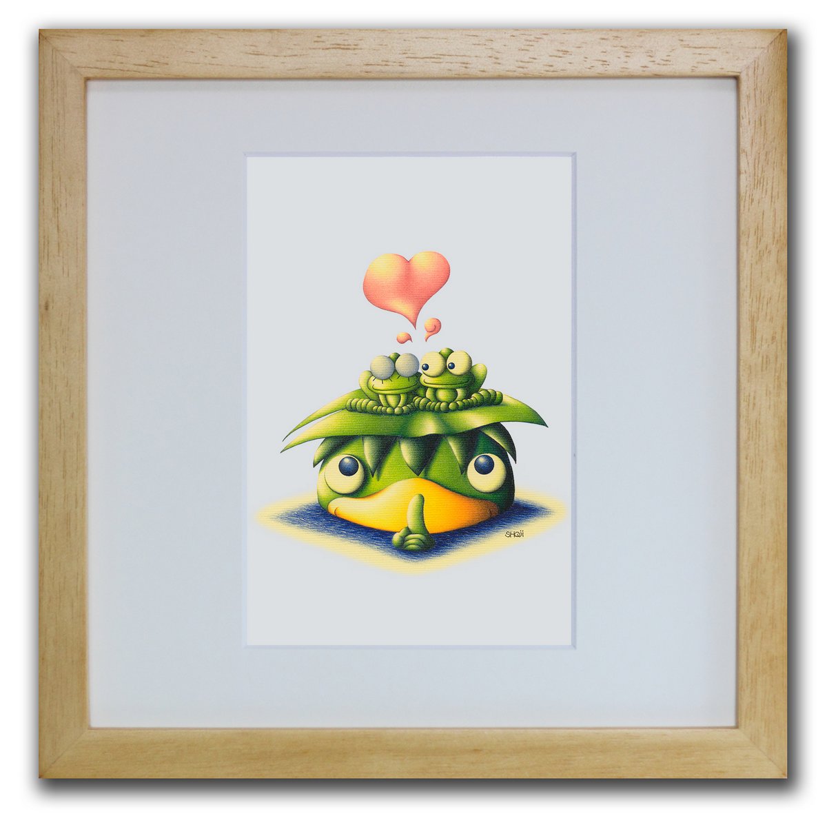 色鉛筆画・版画 ゆうパケット お静かに SHOji/インテリア 額入り 額装込 風景画 油絵 ポスター アート アートパネル リビング 玄関 プレゼント モダン...