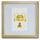 最大100%ポイントバック!限定抽選 色鉛筆画・版画 ゆうパケット びろべろばぁ〜 SHOji/インテリア 額入り 額装込 風景画 油絵 ポスター アート アー...