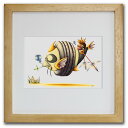 色鉛筆画・版画 ゆうパケット 熊猫魚 SHOji/インテリア 額入り 額装込 風景画 油絵 ポスター アート アートパネル リビング 玄関 プレゼント モダン ...
