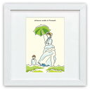 最大100%ポイントバック!限定抽選 ラインアートで世界の名画 絵画 モネ 散歩、日傘を差す女性 / 額入り 額装込 風景画 絵画 アート リビング 玄関 トイ...