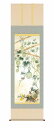 最大100%ポイントバック!限定抽選 10年保証 掛け軸 開運画 開運花鳥 開運六病息災図(かいうんむびょうそくさいず)伊藤 翔風 尺五 桐箱入り 洛彩緞子本表...